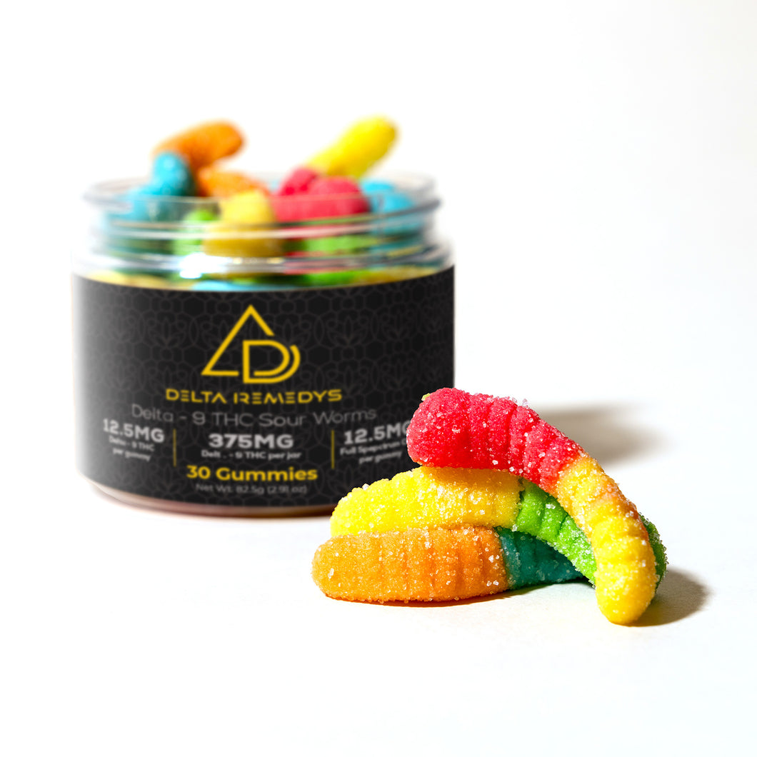 30 Delta-9 THC Sour Worms