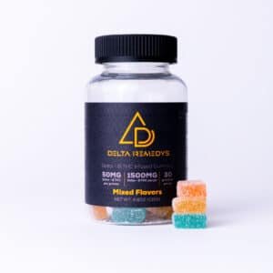 Container of Delta Remedys' Delta 9 THC Infused Gummies