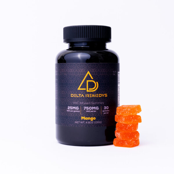 30 HHC Mango Vegan Gummies- 750mg