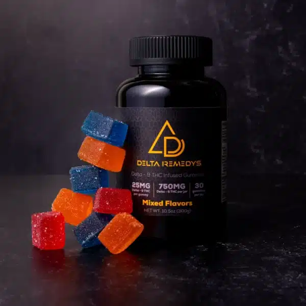 30 Delta-9 THC Vegan Gummies- Mixed Flavors - Image 2