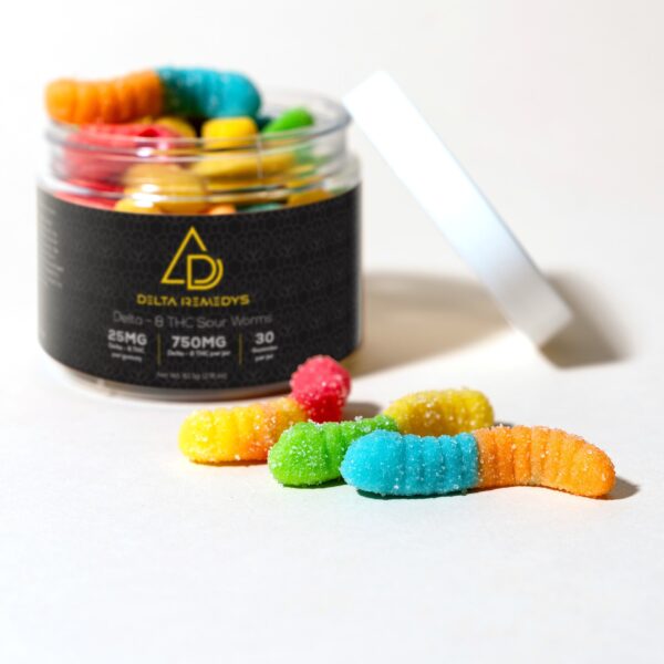 30 Delta-8 THC Sour Worms-750mg